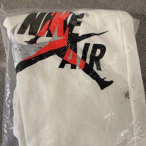 Men's New Nike Jordan Jumpman Classic Fleece Sweatpants White Size M